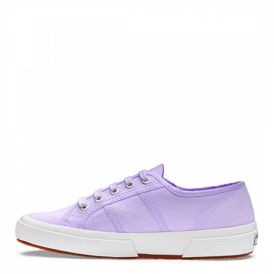 Womens Lilac Canvas Classic Trainers - BrandAlley