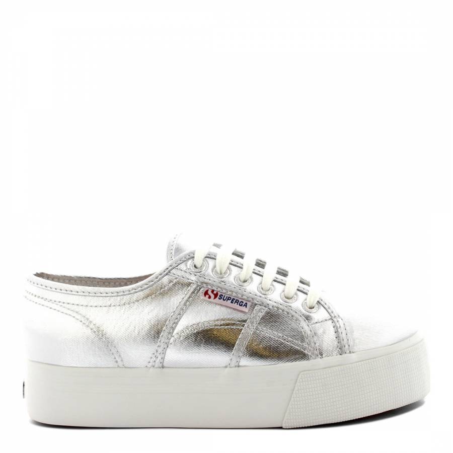 womens silver trainers uk