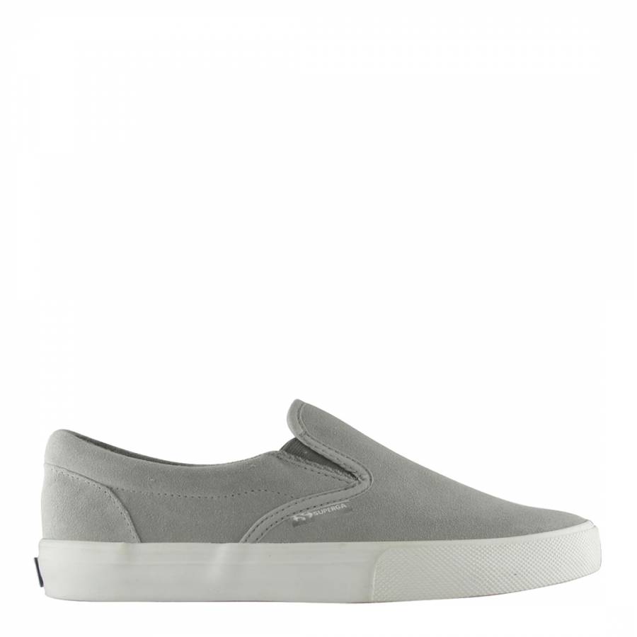Womens Mineral Grey Suede Slip On Shoes - BrandAlley