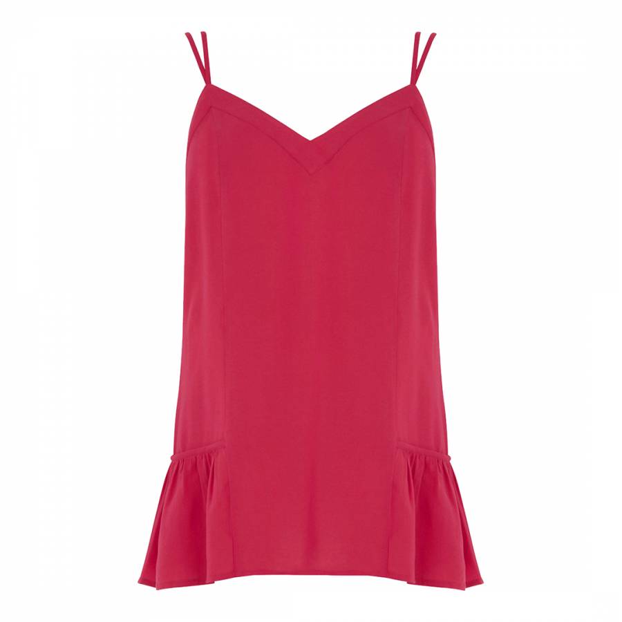 Bright Pink Double Strap Cami - BrandAlley