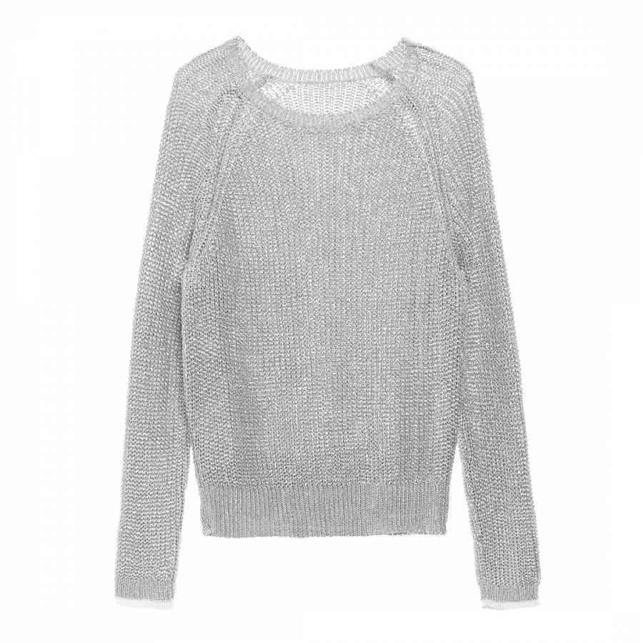Silver Metallic Yarn Sweaters - BrandAlley