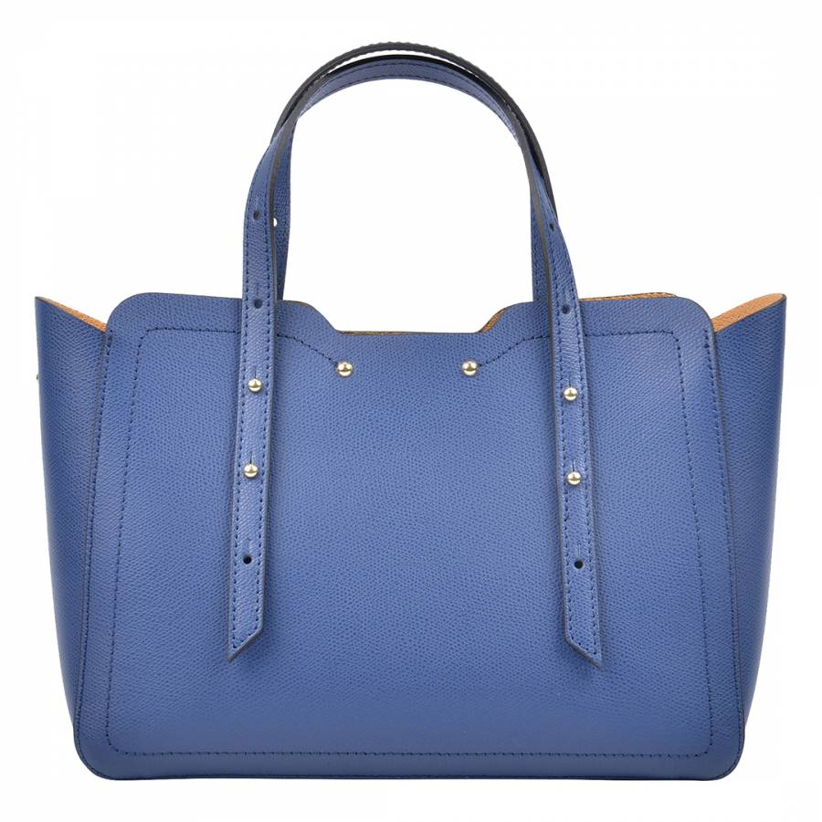 Blue Leather Handbag - BrandAlley