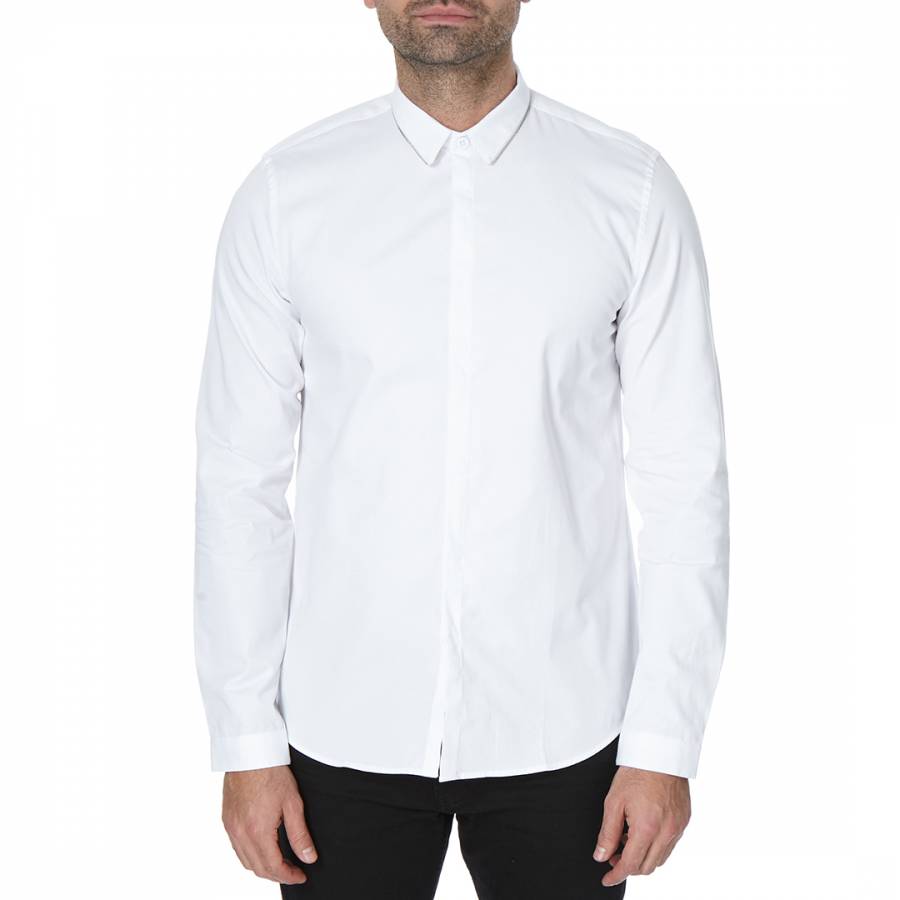 White Chrome Cotton Shirt - BrandAlley