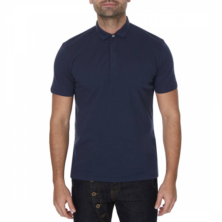 Navy Nord Cotton Polo Shirt - BrandAlley