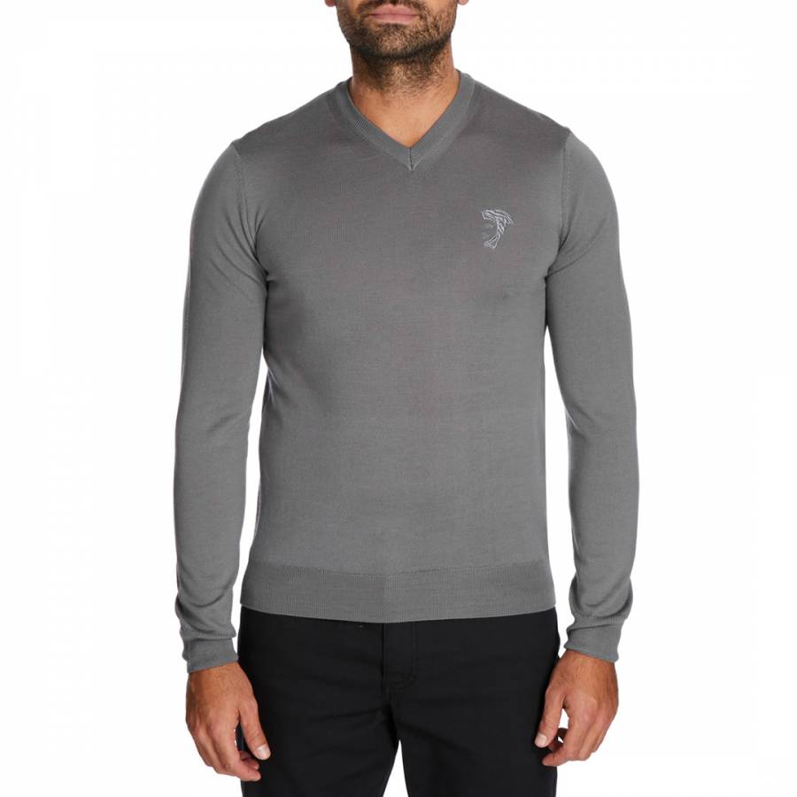 versace grey jumper