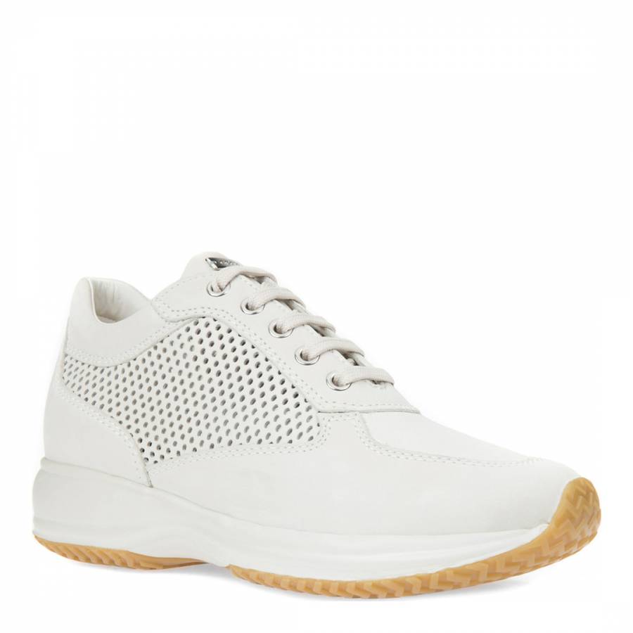 Women's Off White Leather Chunky Trainers - BrandAlley
