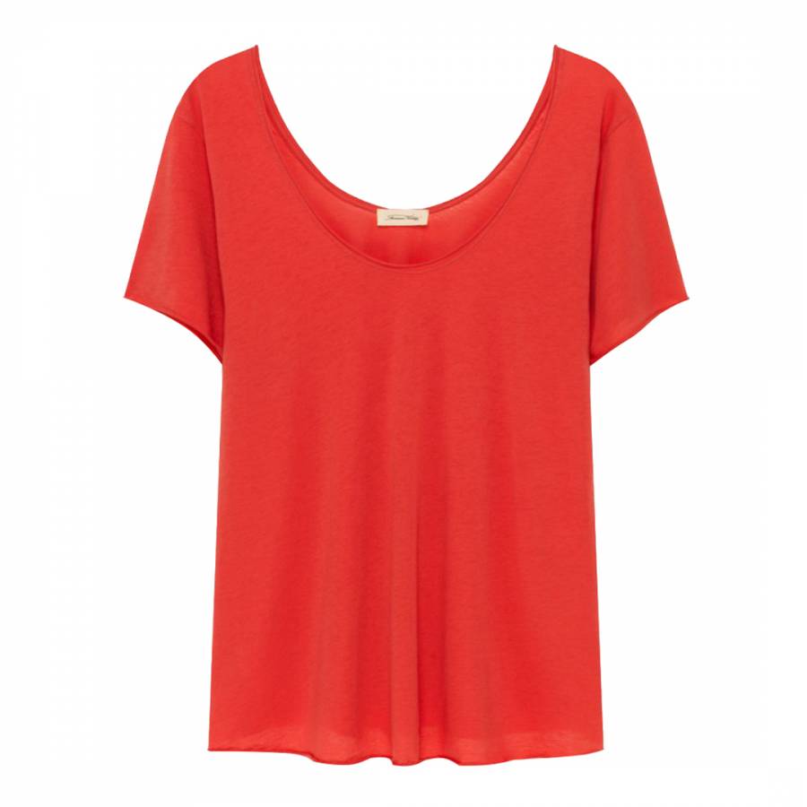 Red Semi Sheer T-Shirt - BrandAlley