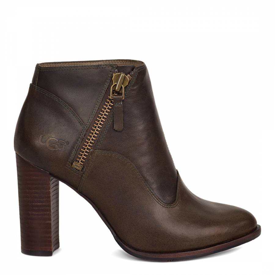 ugg leather ankle boots womens