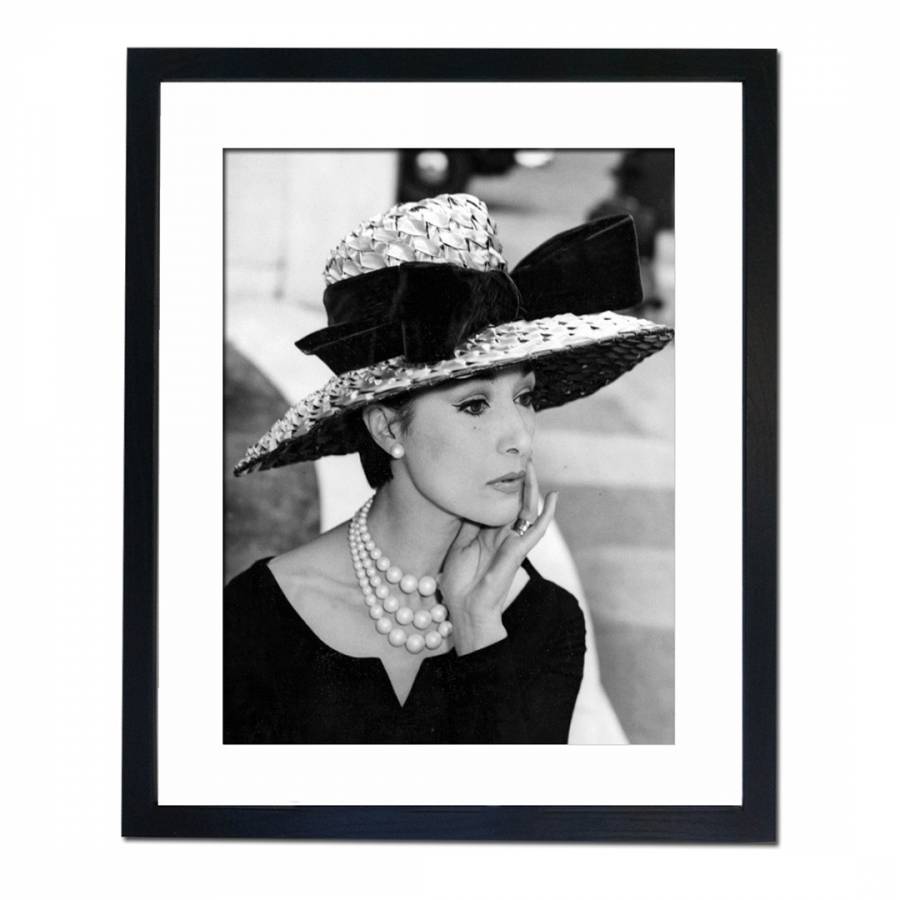 Ascot Hat Eliza Doolittle Look 1964 Framed Print, 40x50cm - BrandAlley