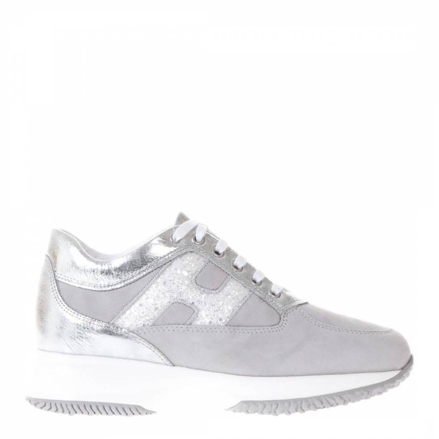grey sparkly trainers