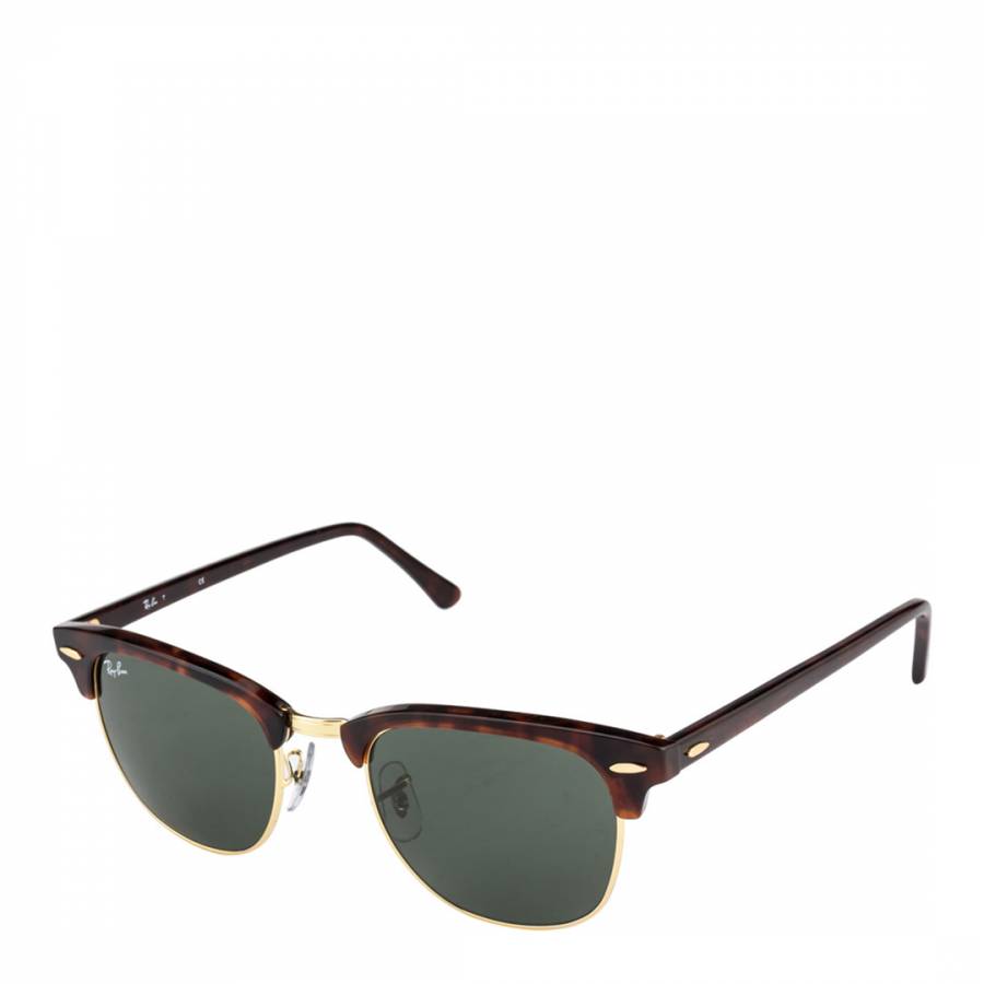 Men Tortoise Clubmaster Classic Sunglasses 55mm - BrandAlley