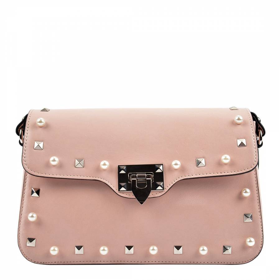 Light Pink Leather Sling Bag - BrandAlley