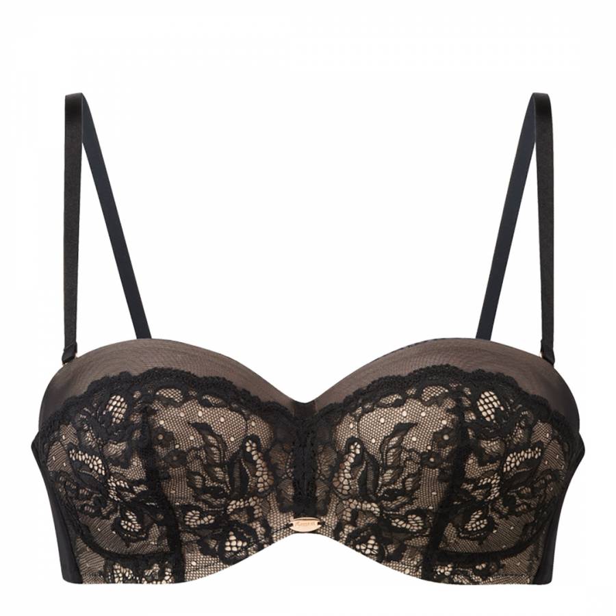 Black Nude Glamour Lace Strapless Bra - BrandAlley