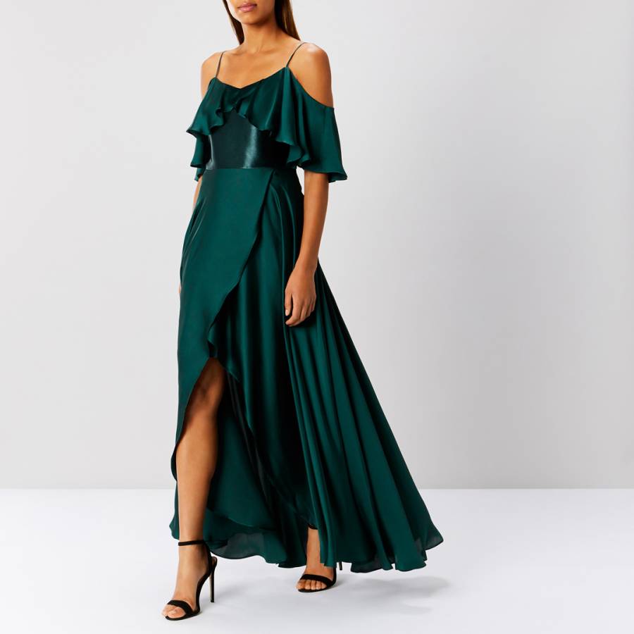 Emerald Green Georgie Soft Maxi Dress - BrandAlley