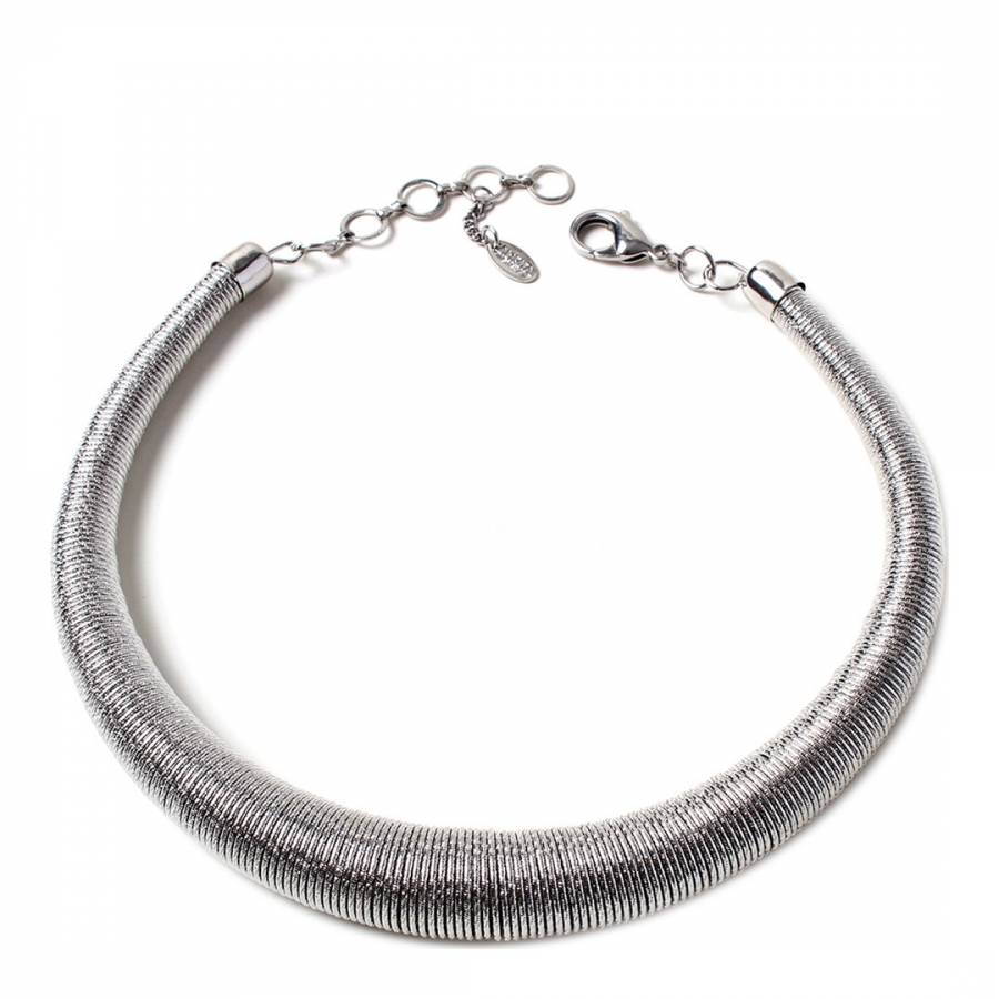 Silver Collar Necklace - BrandAlley