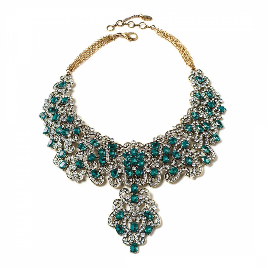 Emerald Crystal Necklace - BrandAlley