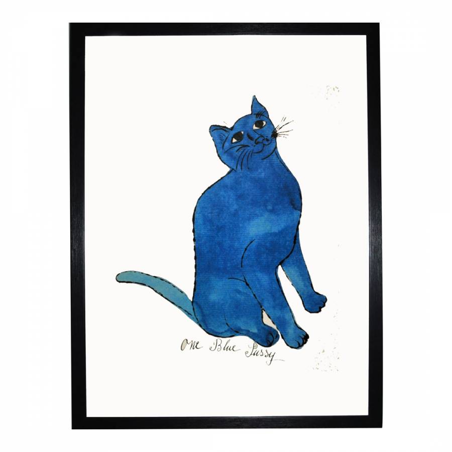 One Blue Pussy C 1954 Framed Print 36x28cm Brandalley