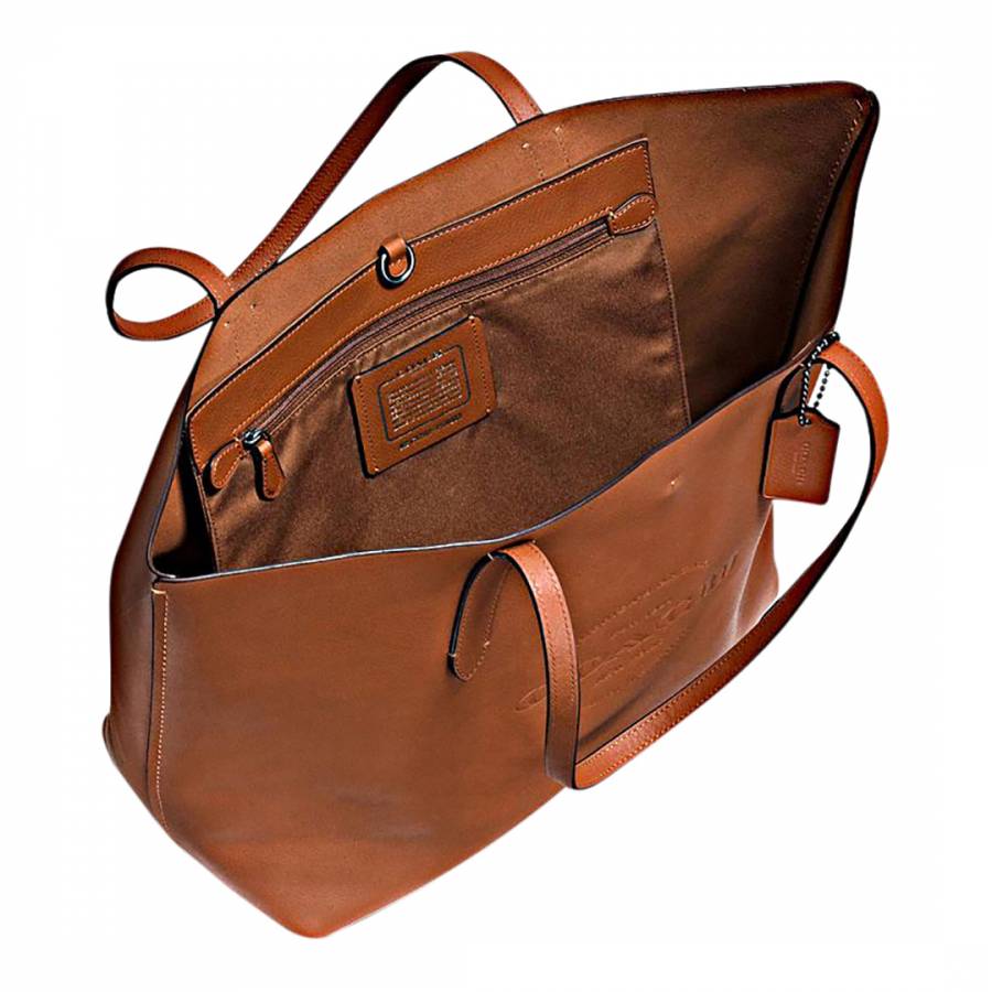 Natural Leather Hudson Tote Bag - BrandAlley
