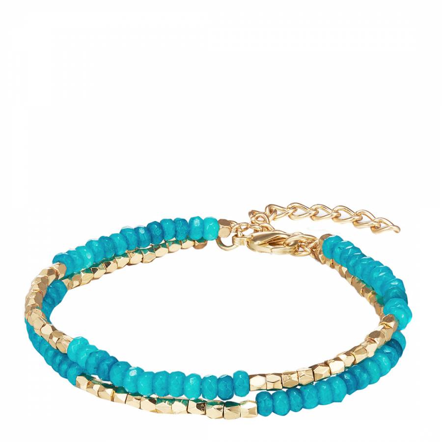 Turquoise/Gold Bracelet - BrandAlley