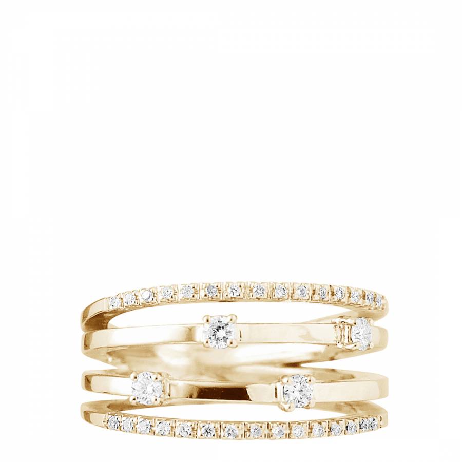 White Gold Diamond Ring 0.32cts - BrandAlley