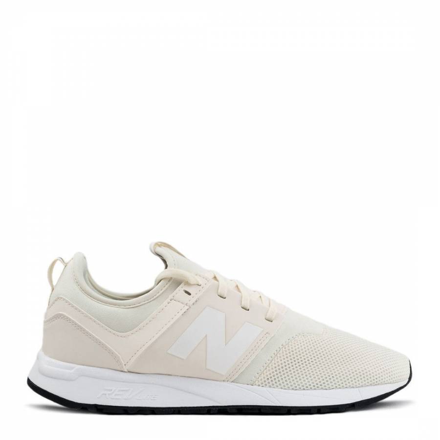 new balance 247 trainers in black and white mesh