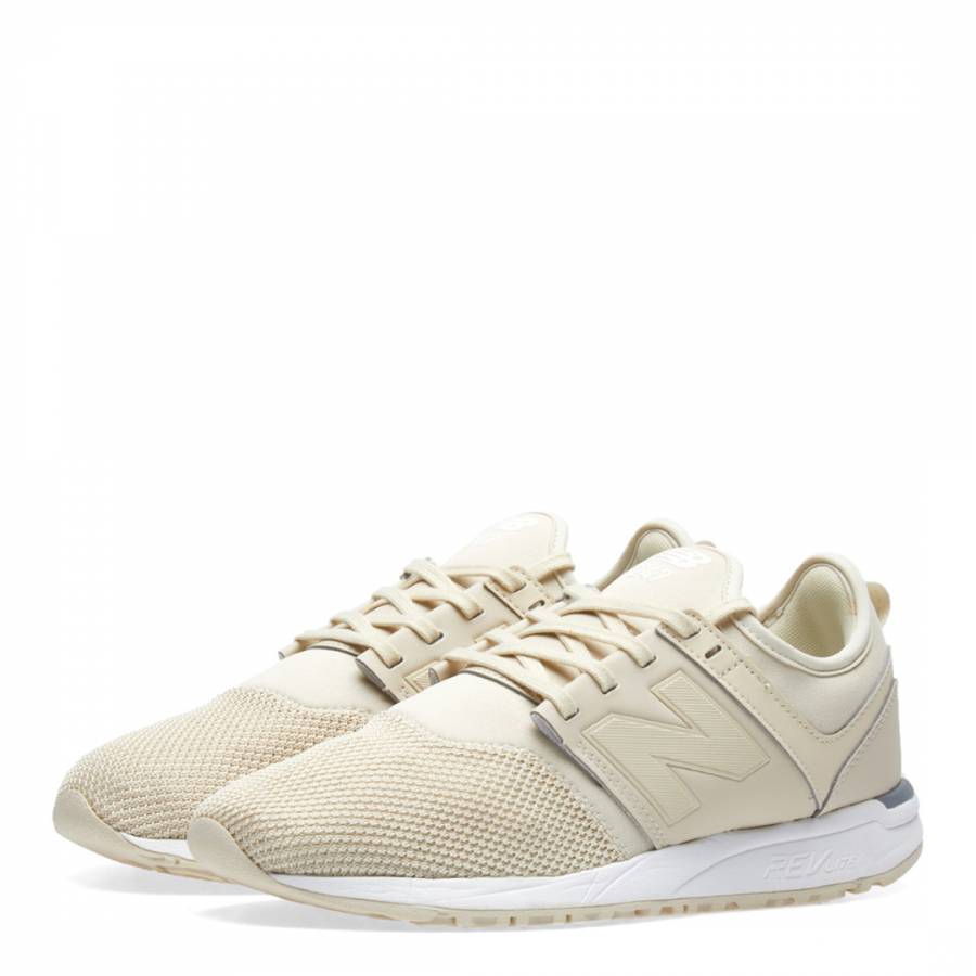 Women's Cream Leather 247 Trainers - BrandAlley
