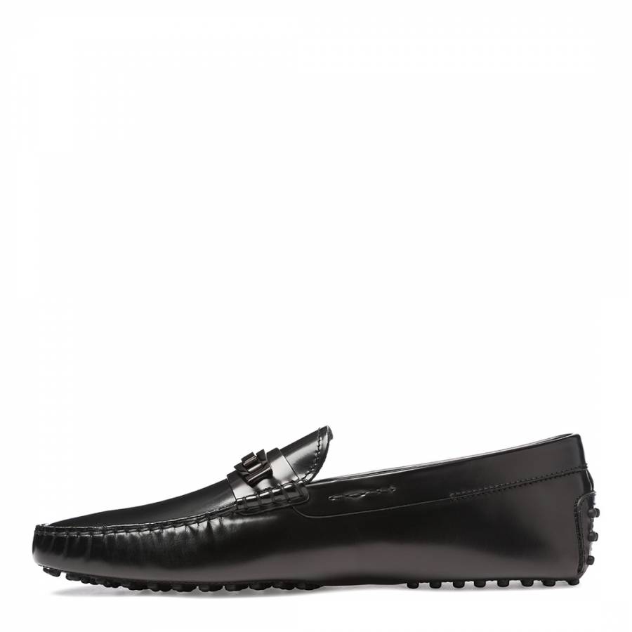 Men's Black Patent Leather Marco Clamp Loafers - BrandAlley