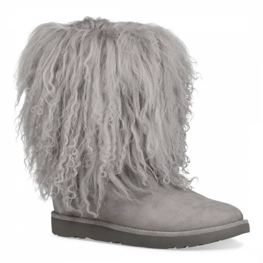 shaggy fur ugg boots