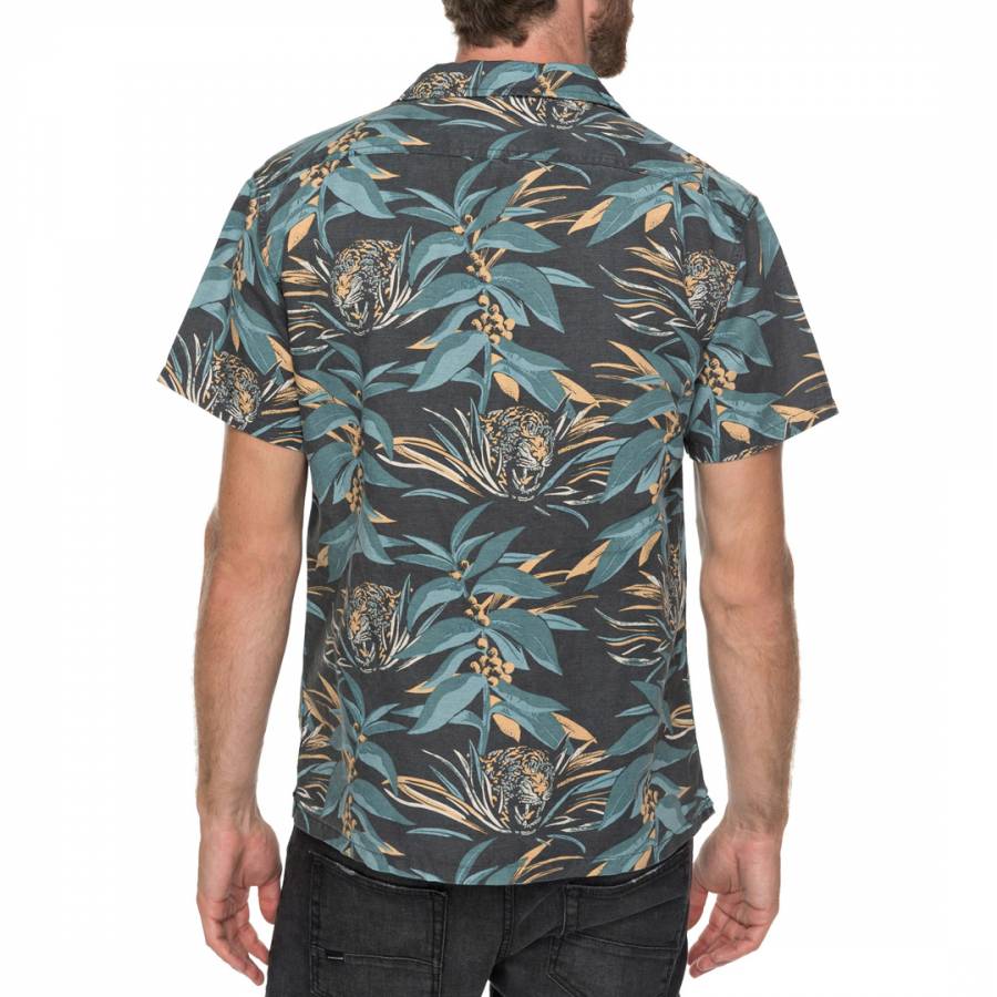 Green/Multi Tropical Print Shirt - BrandAlley