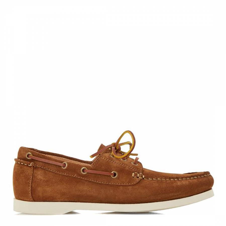 Tan Suede Boater Boat Shoes - BrandAlley