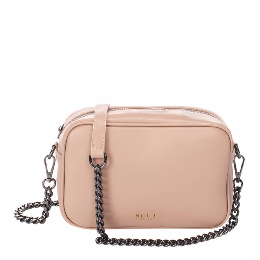 Light Pink Donatella Crossbody Leather Bag - BrandAlley