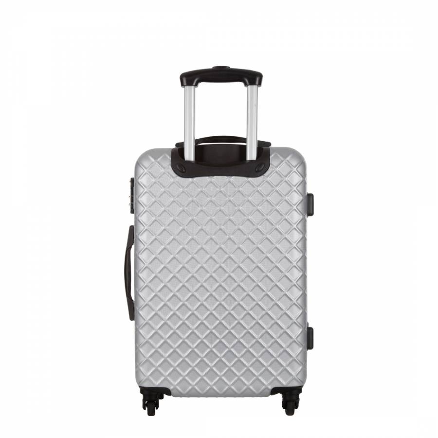 Silver Sifnos 4 Wheeled Cabin Suitcase 46cm - BrandAlley