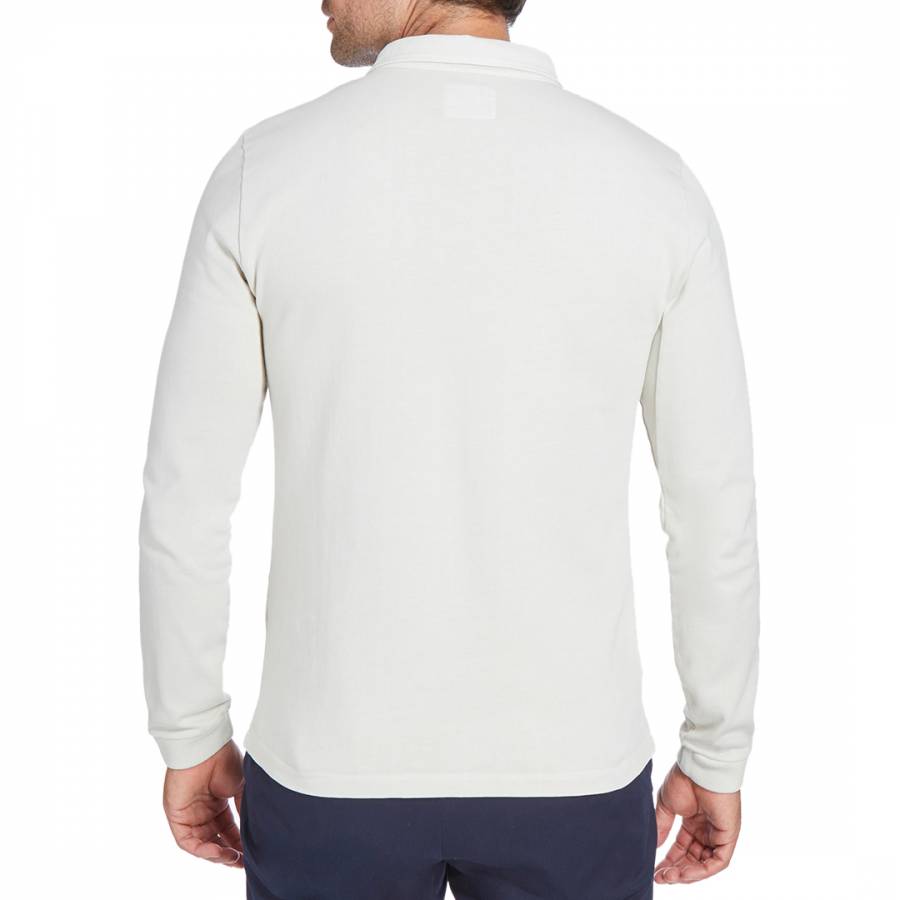 Stone Wash Slim Fit Cotton Rugby Top - BrandAlley
