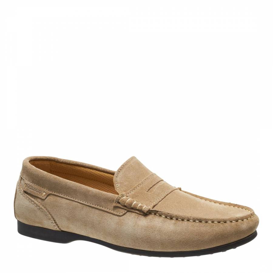 Men's Taupe Suede Trenton II Loafers - BrandAlley