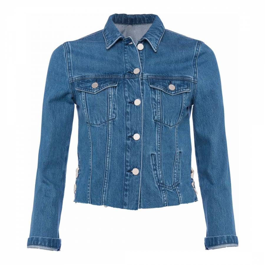 Blue Soft Authentic Lace Side Jacket - BrandAlley