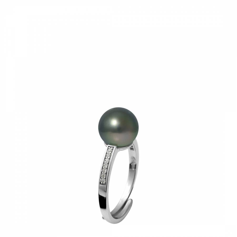 Silver Tahitian Style Pearl Ring - BrandAlley