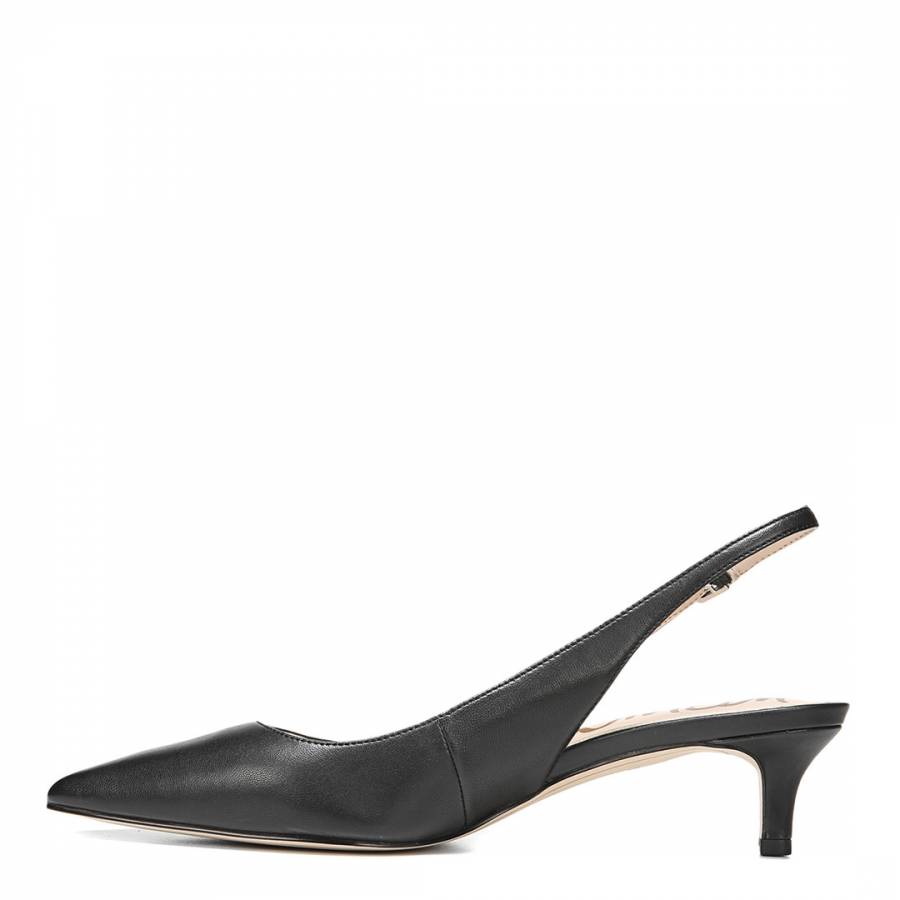 black kitten heel slingback shoes uk