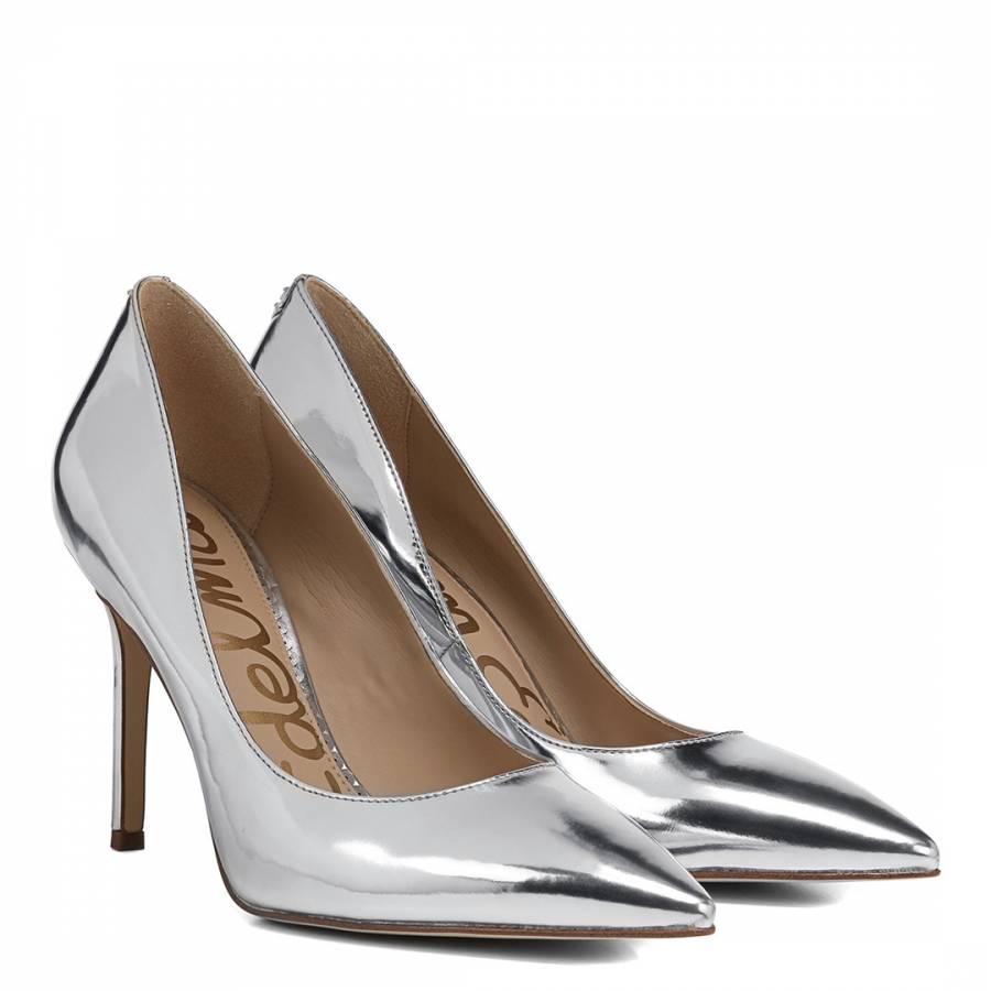 Silver Leather Hazel court shoe - BrandAlley