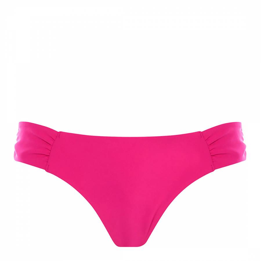 Pink Gathered Havana Bikini Bottoms - BrandAlley