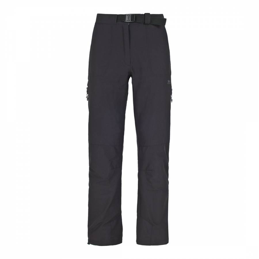Black Escaped Stretch Trousers - BrandAlley