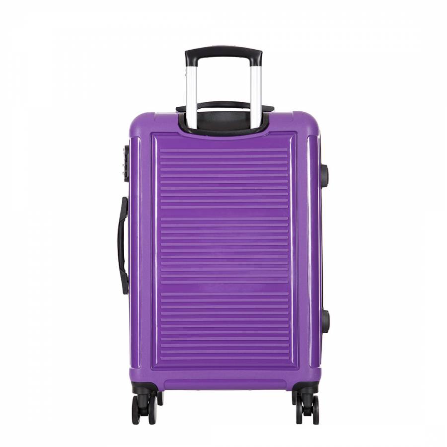 Purple Medium Goldberg 8 Wheeled Cabin Suitcase 60cm - BrandAlley