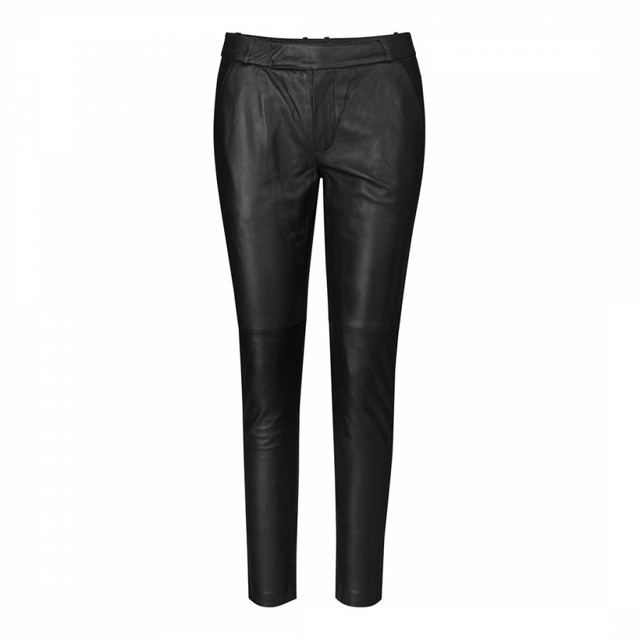 Cami Lamb Leather Trousers - BrandAlley