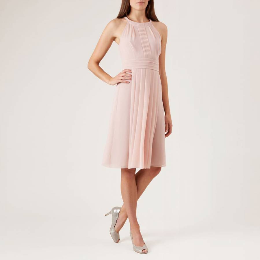 Light Pink Pleated Alexis Dress - BrandAlley