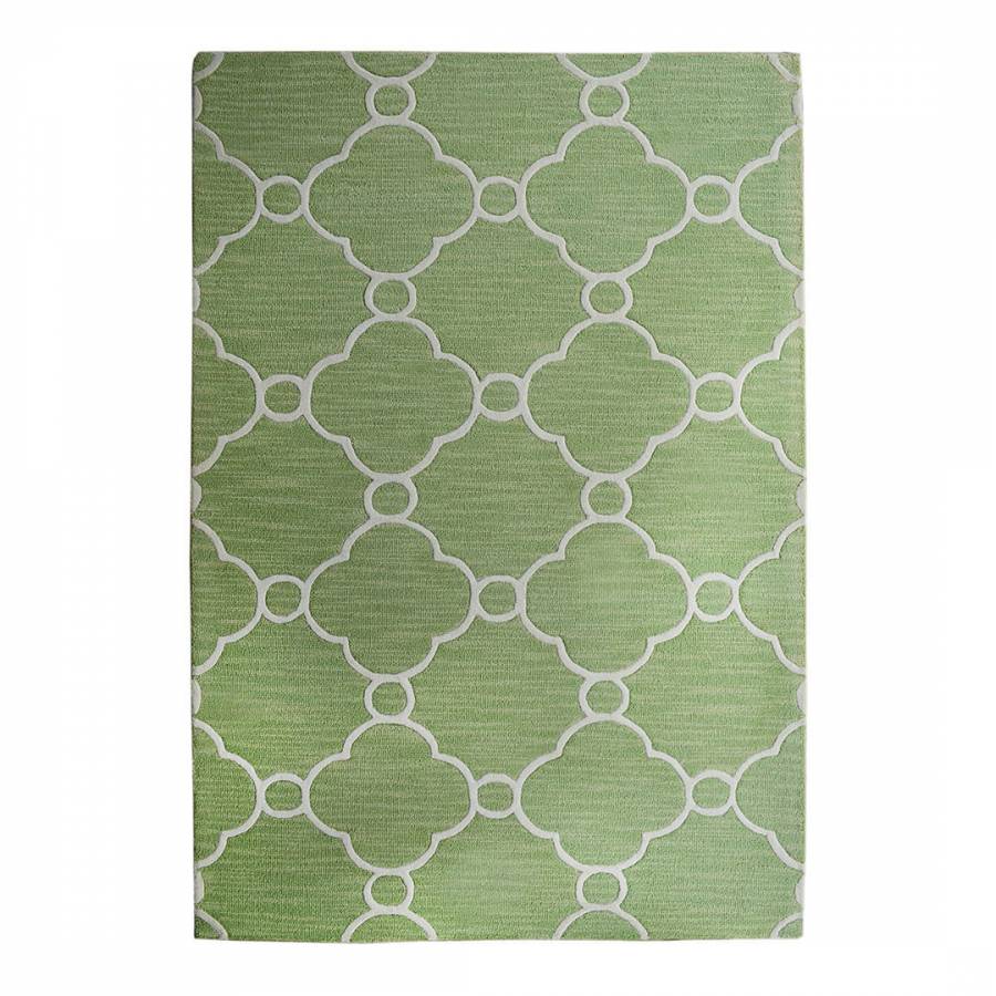 Mint Green Limited Edition Patterned Rug, 244x152cm - BrandAlley