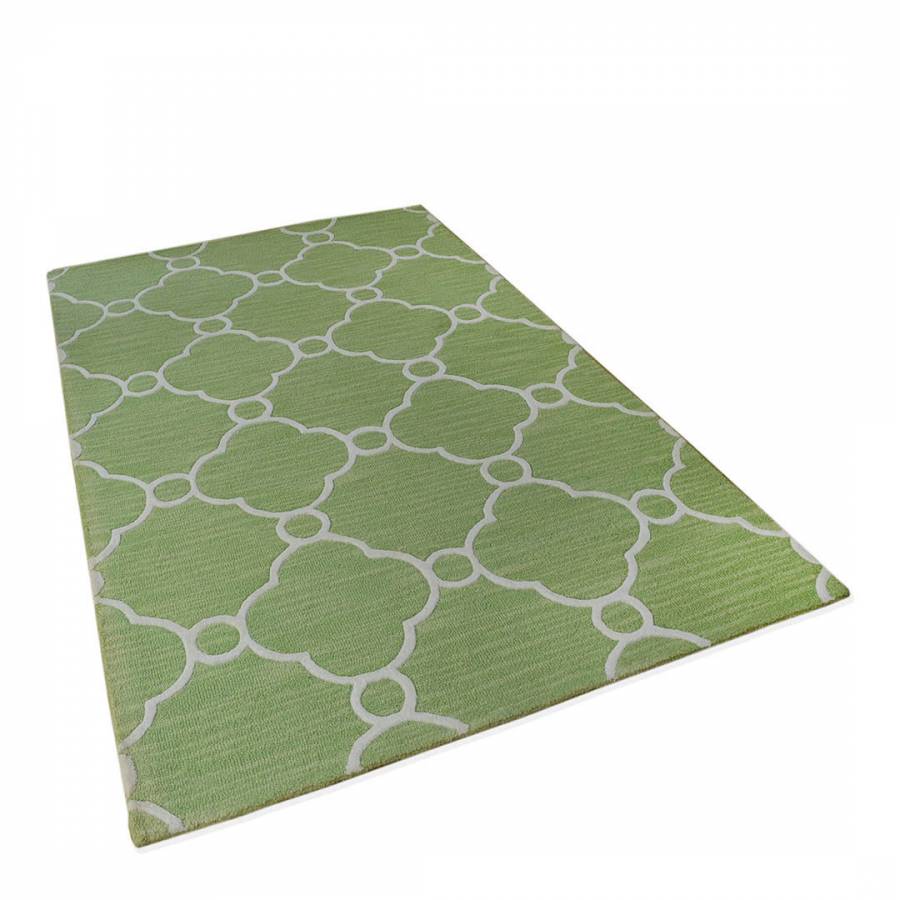 Mint Green Limited Edition Patterned Rug, 244x152cm - BrandAlley