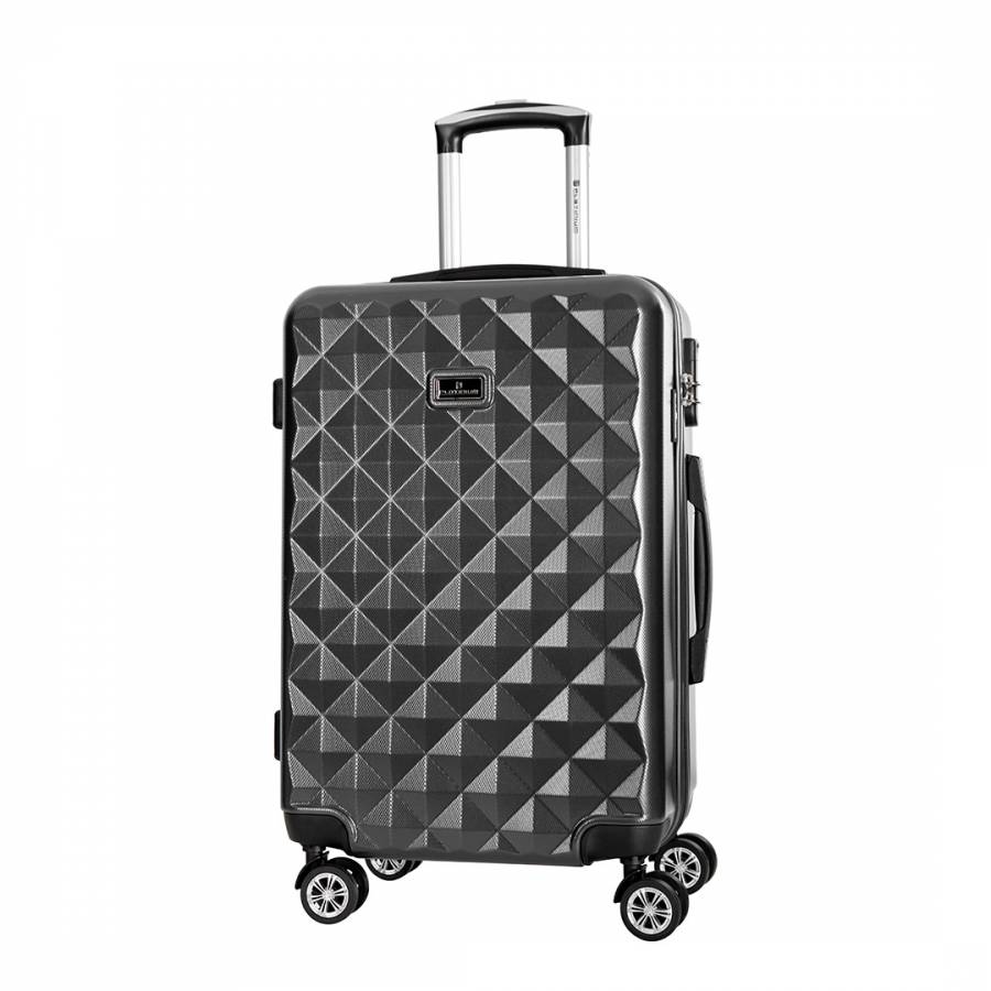 Black Gregoria 8 Wheeled Suitcase 60cm - BrandAlley