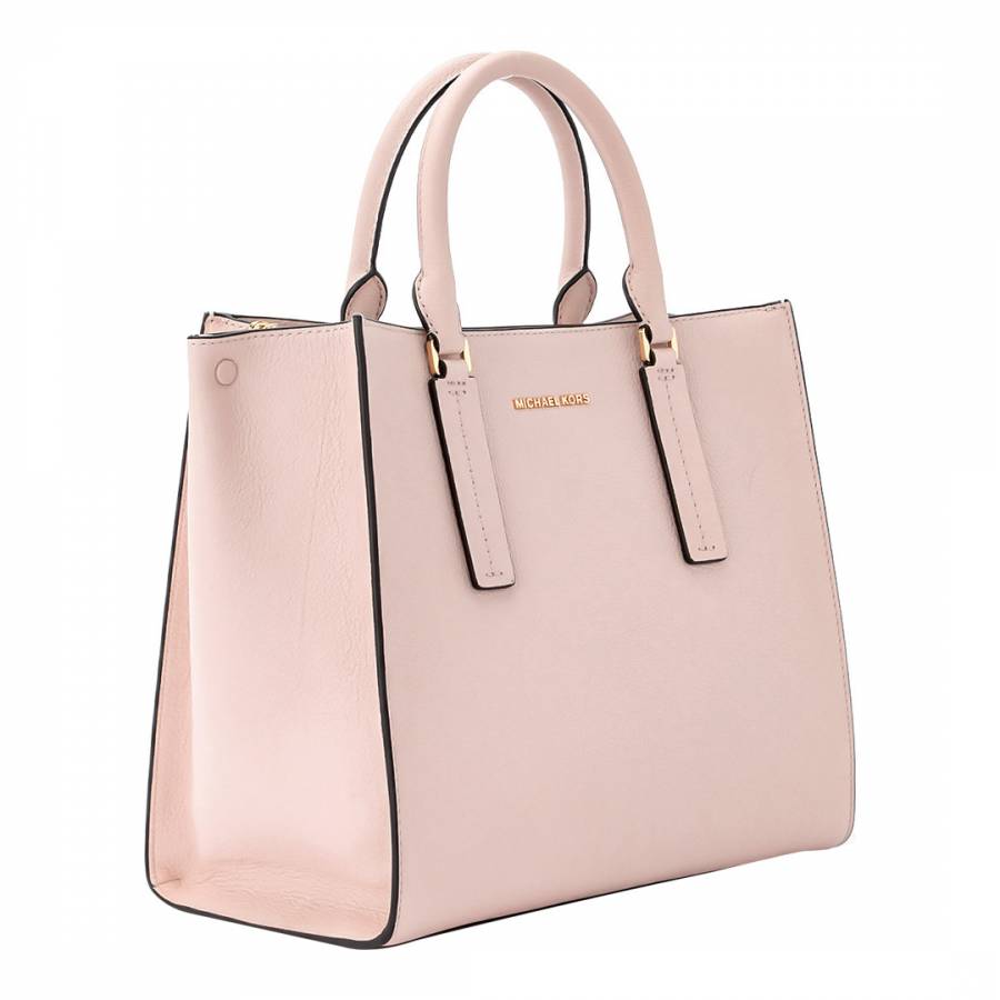 Soft Pink Alessa Large Satchel Bag - BrandAlley