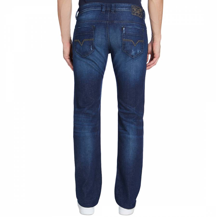 Blue Denim Safado Straight Stretch Jeans - BrandAlley