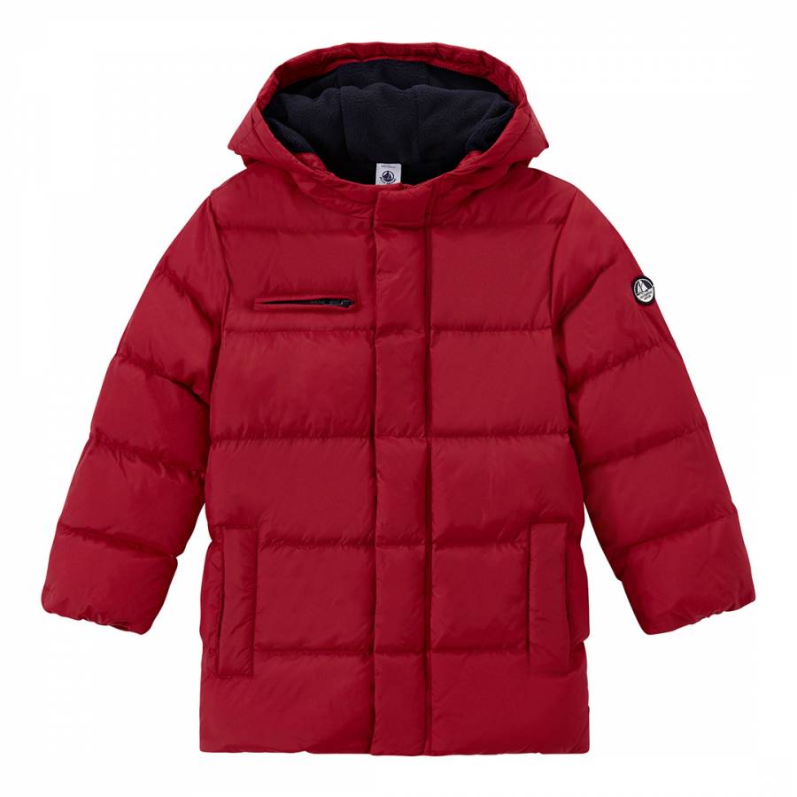 Boy's Red Water Resistant Parka - BrandAlley