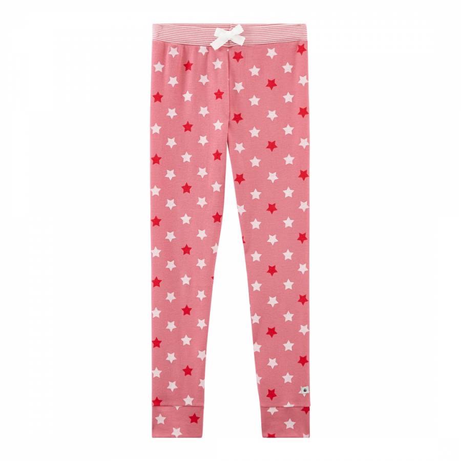 Girl's Pink Star Print Pyjama Bottoms - BrandAlley